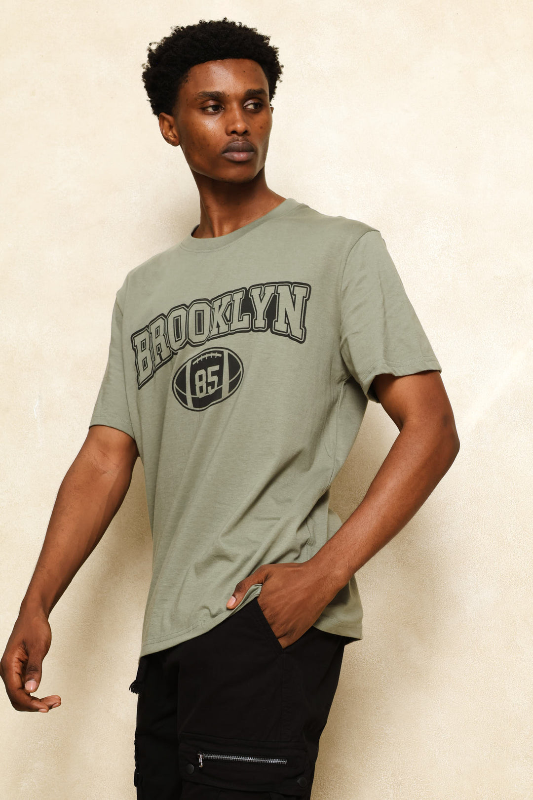 Brooklyn Print Tee - Sage