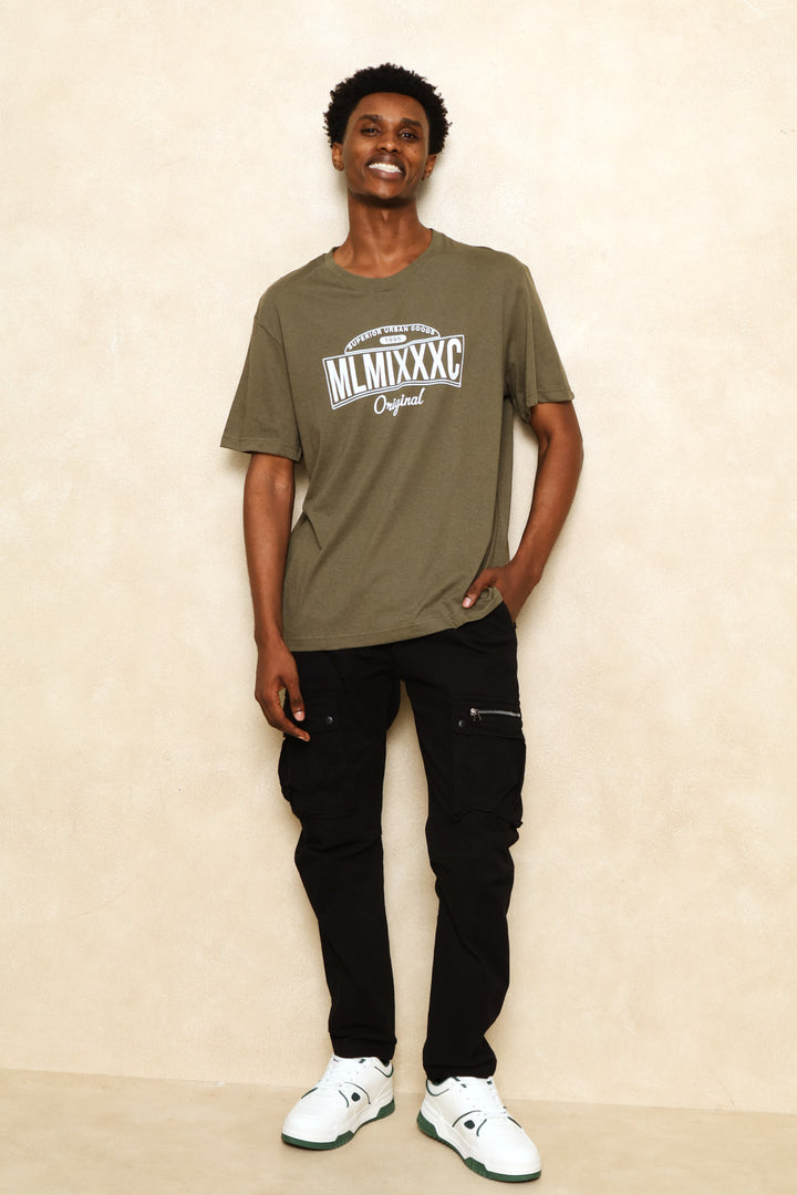 Mlmixxxc Print Tee - Dark Fatigue