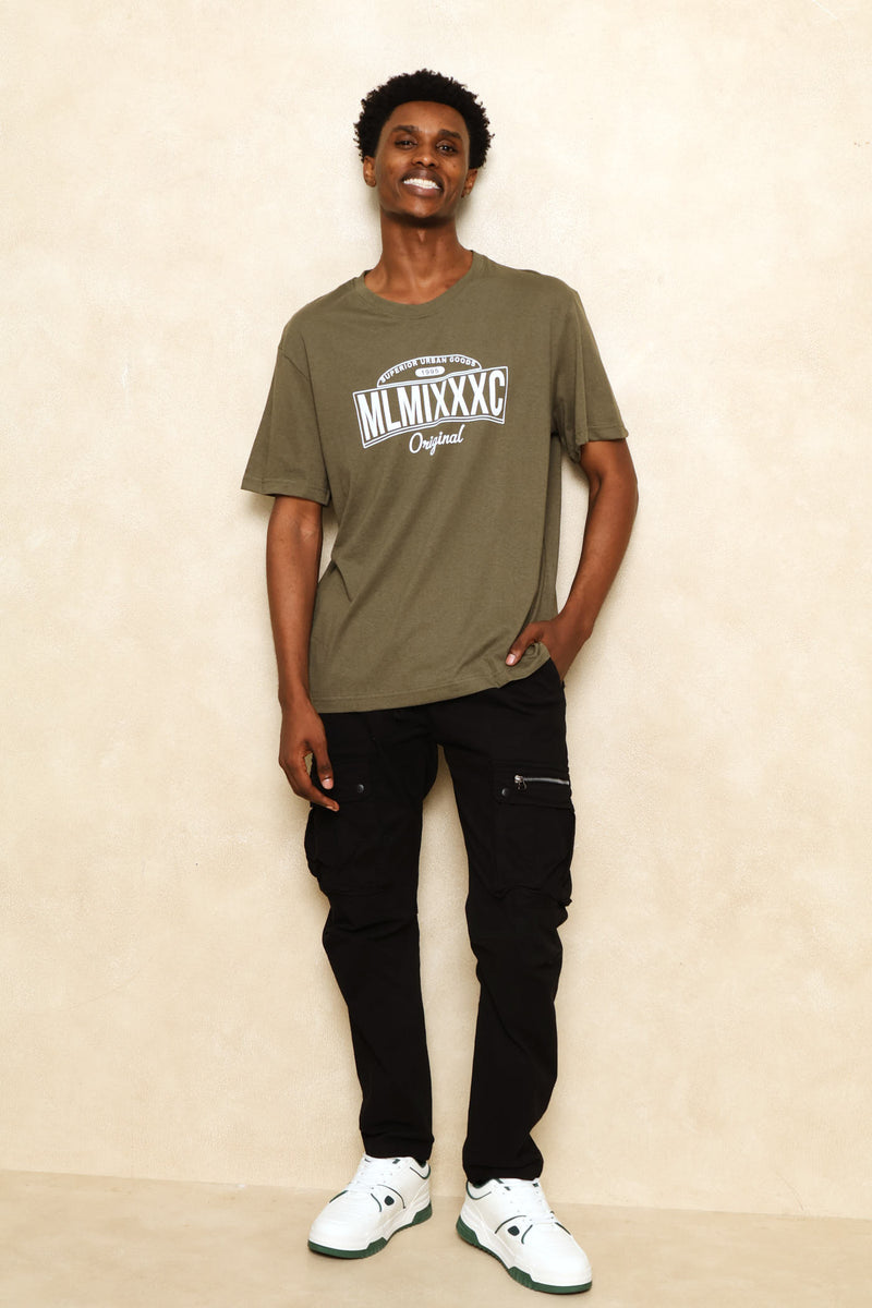 Mlmixxxc Print Tee - Dark Fatigue