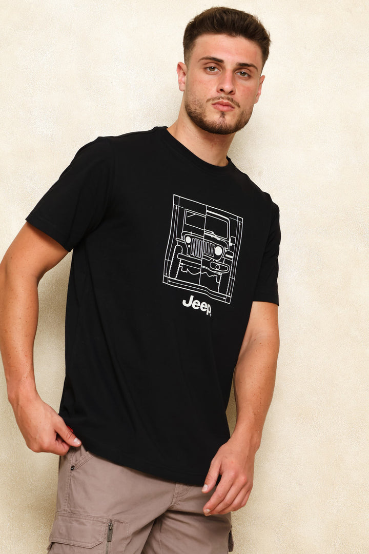 Car Icon Tee - Black