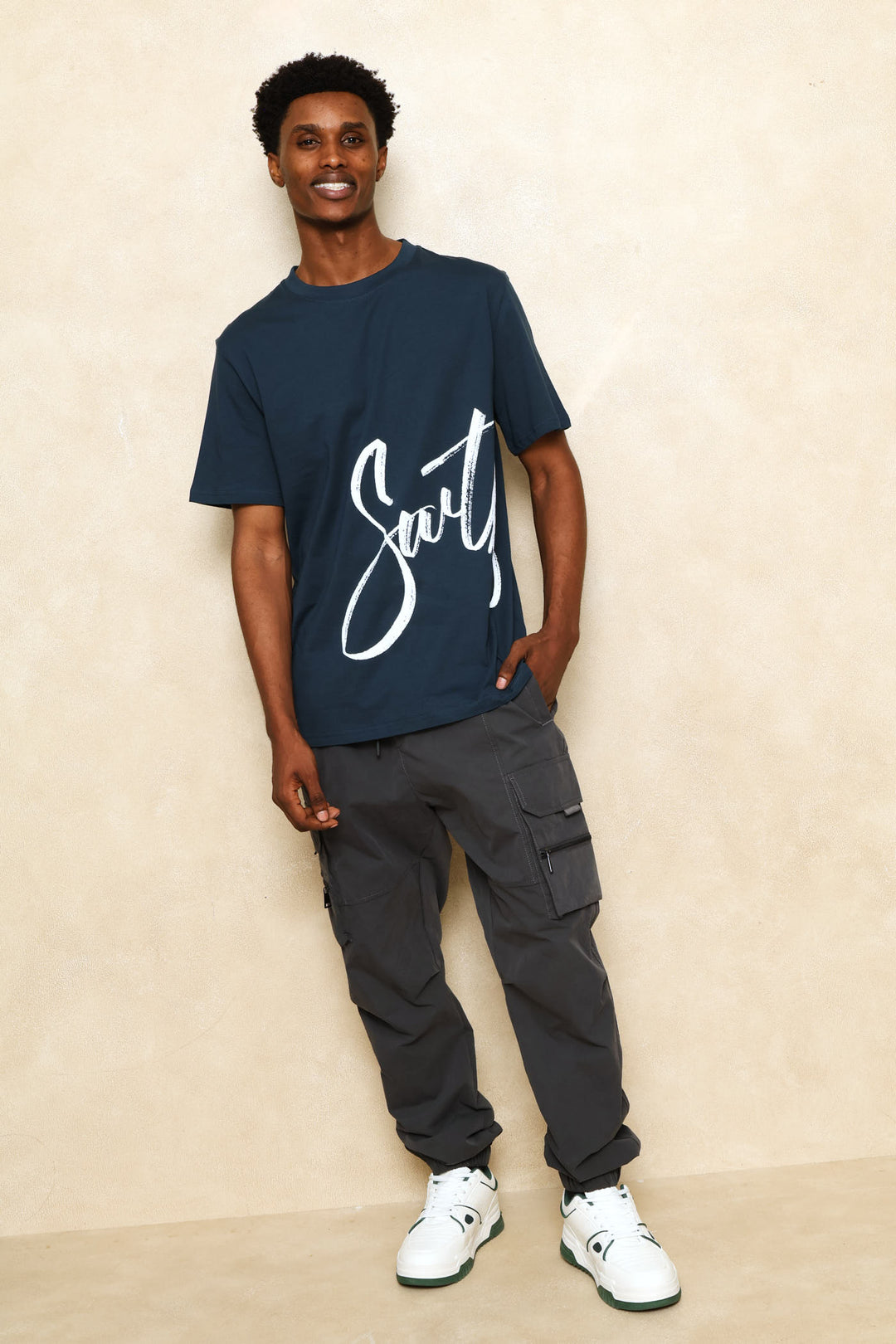 Swft Side Print Tee - Petrol