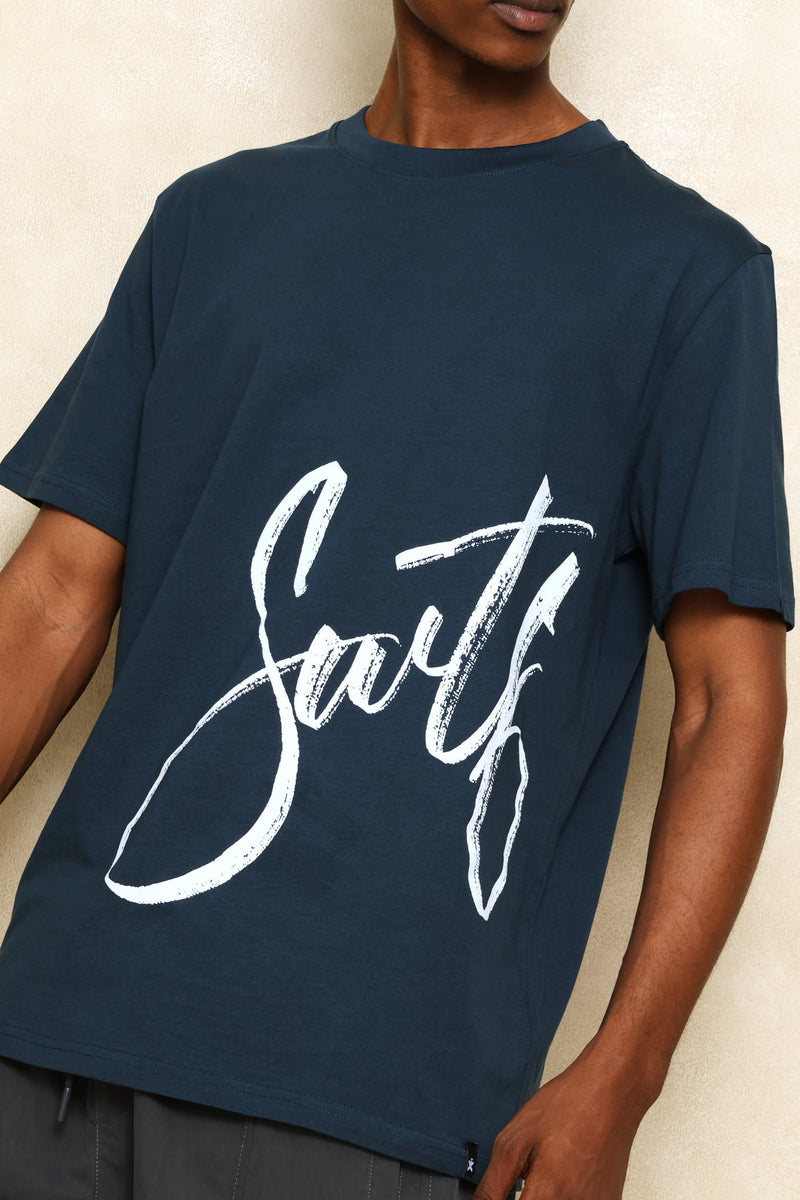Swft Side Print Tee - Petrol