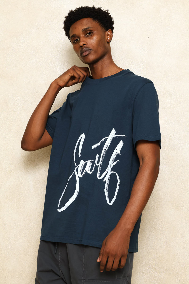 Swft Side Print Tee - Petrol