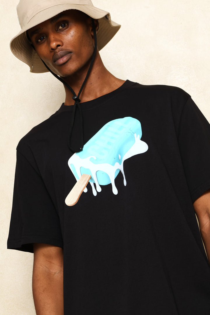 Popsicle Chill Tee - Black