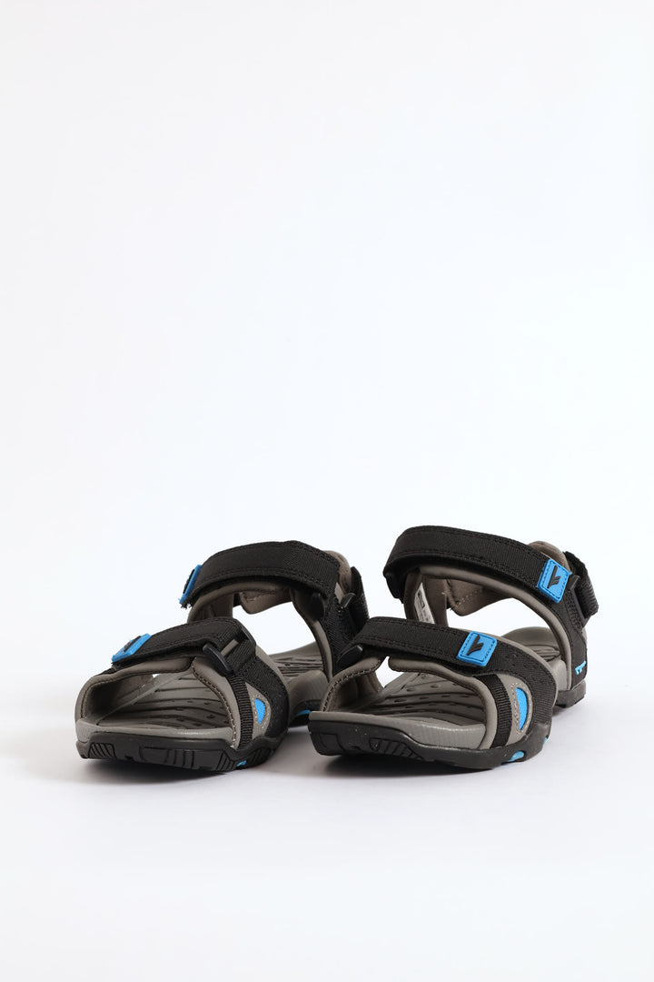 Boys Royal Open Toe Adventure Sandal - Black