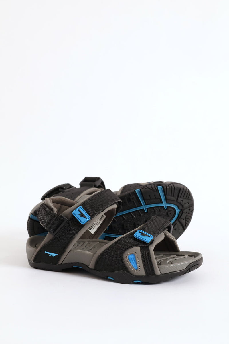Boys Royal Open Toe Adventure Sandal - Black