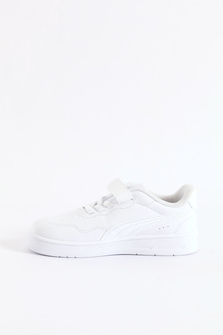 Pre-Girls Court Lally Ac+ Sneaker - White
