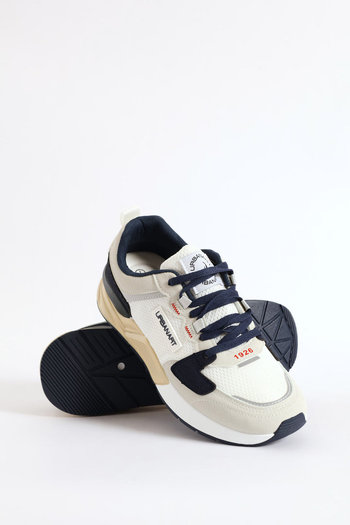 Ua Brazza 1 Nubuck Lace Up Retro Sneaker - Navy