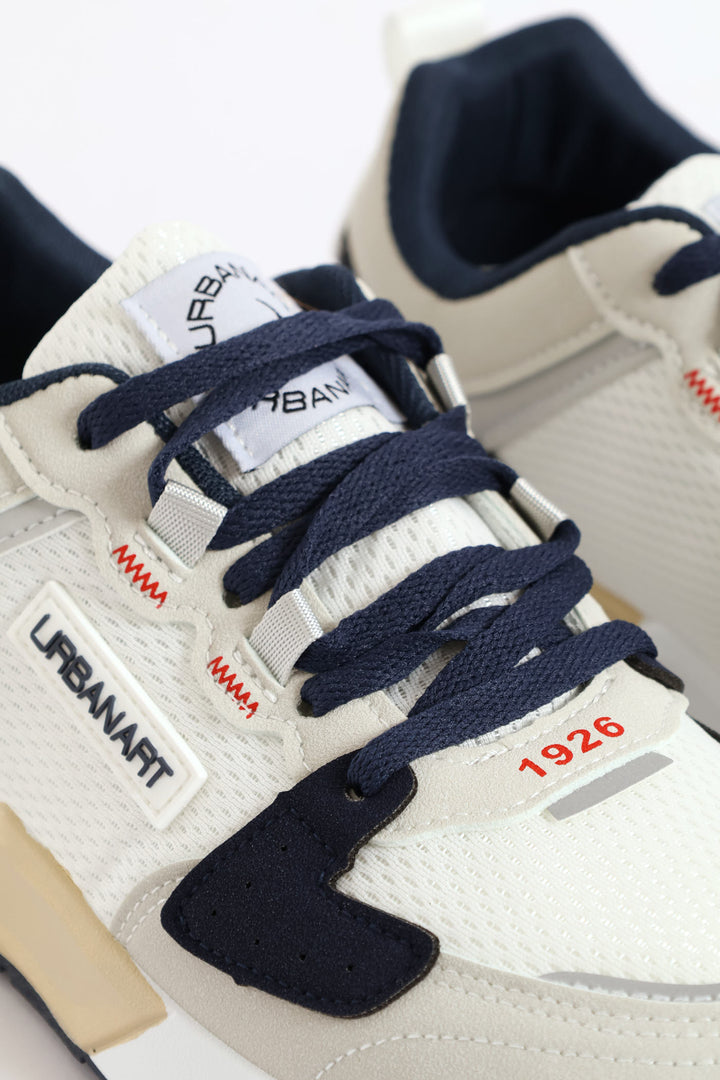 Ua Brazza 1 Nubuck Lace Up Retro Sneaker - Navy