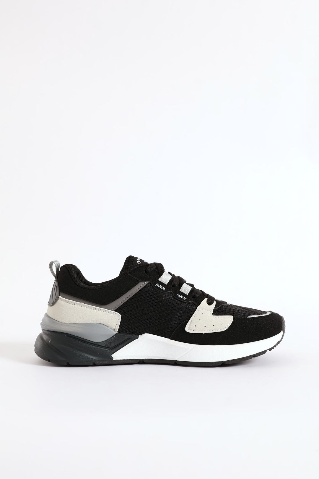 Brazza 1 Nubuck Lace Up Retro Sneaker - Black