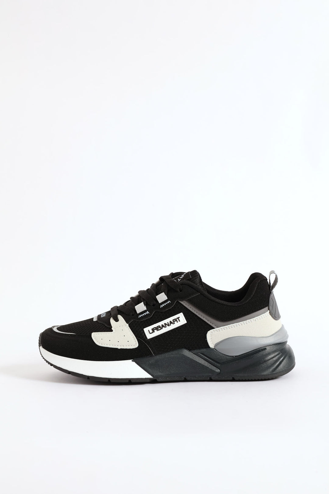 Brazza 1 Nubuck Lace Up Retro Sneaker - Black