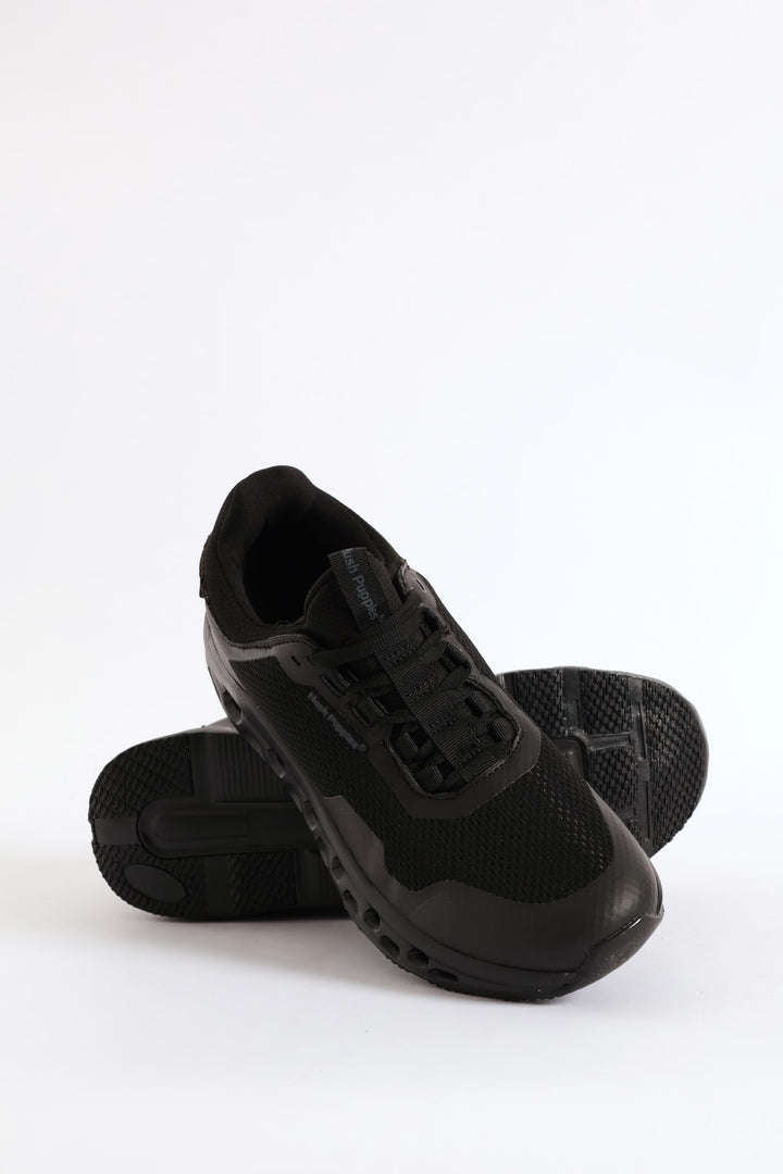 Brody Lace Up Trainer - Black