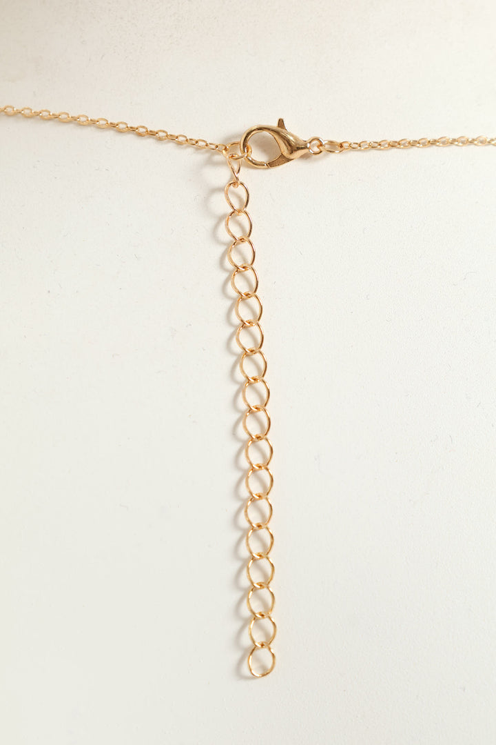 4 Petal Pendant Necklace - Gold