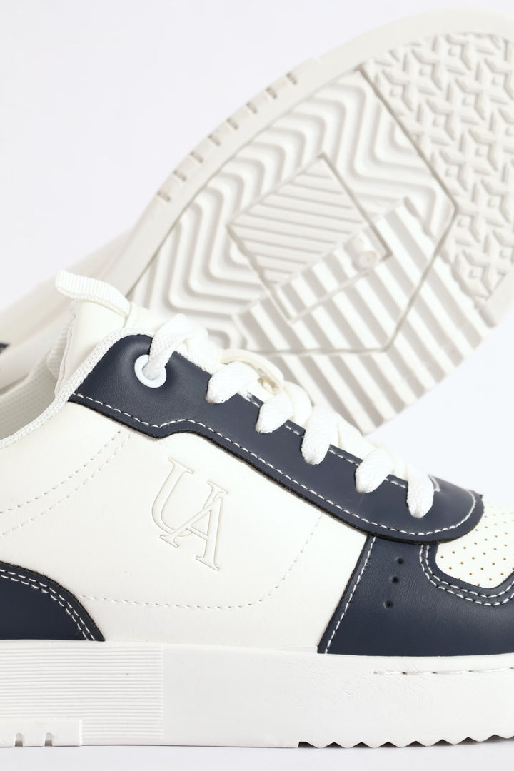 Ua Vector 1 Nubuck Sneaker - White/Navy