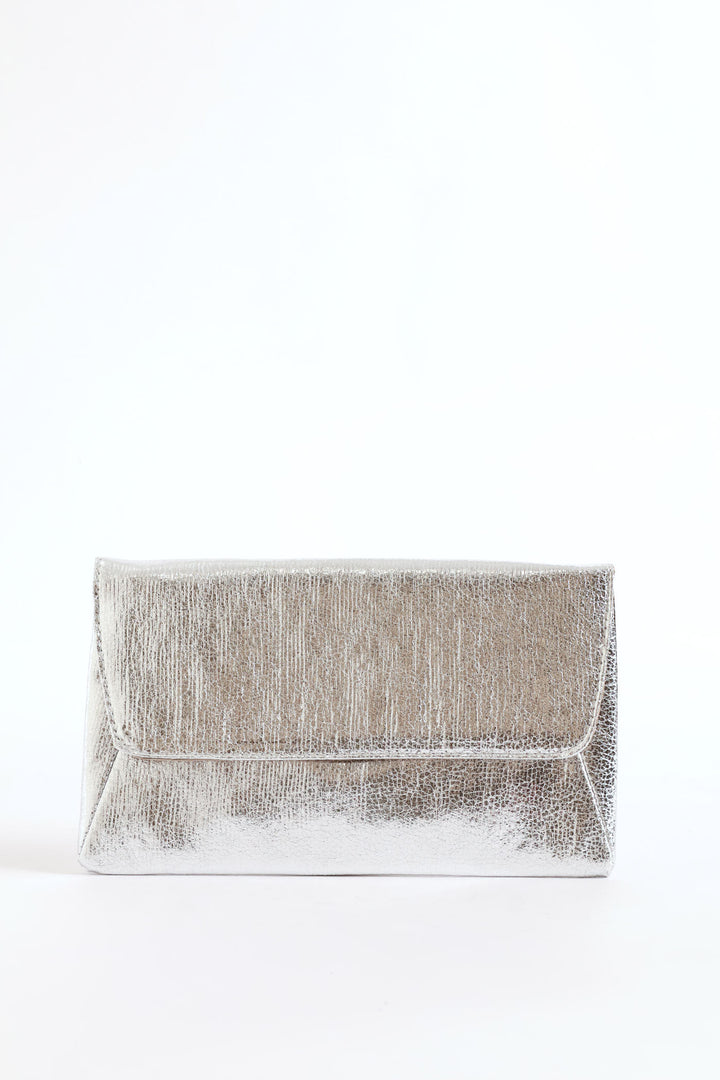 Envelope Clutch Bag - Silver
