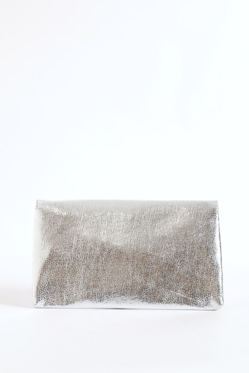 Envelope Clutch Bag - Silver