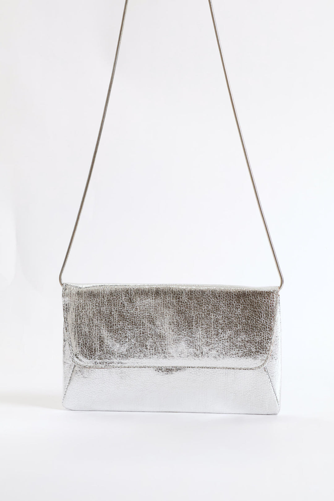 Envelope Clutch Bag - Silver