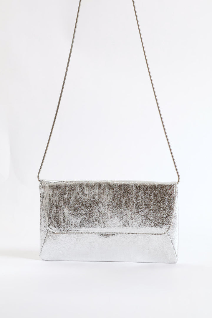 Envelope Clutch Bag - Silver