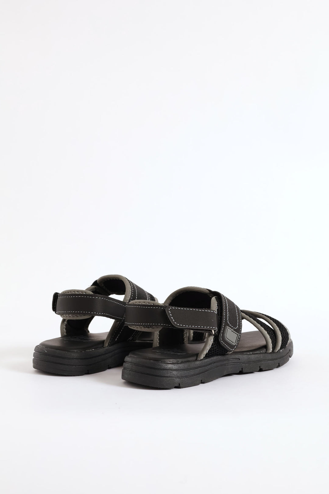 Boys Open Toe Adventure Sandal - Black/Grey