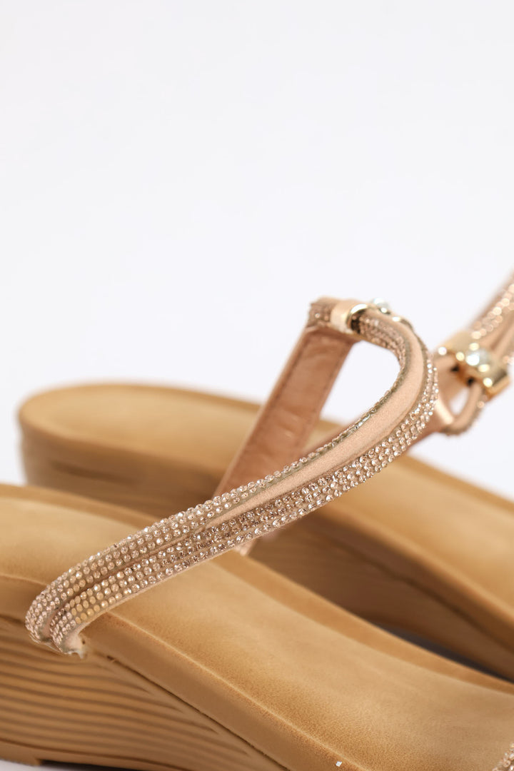Bling Sandal - Rose Gold