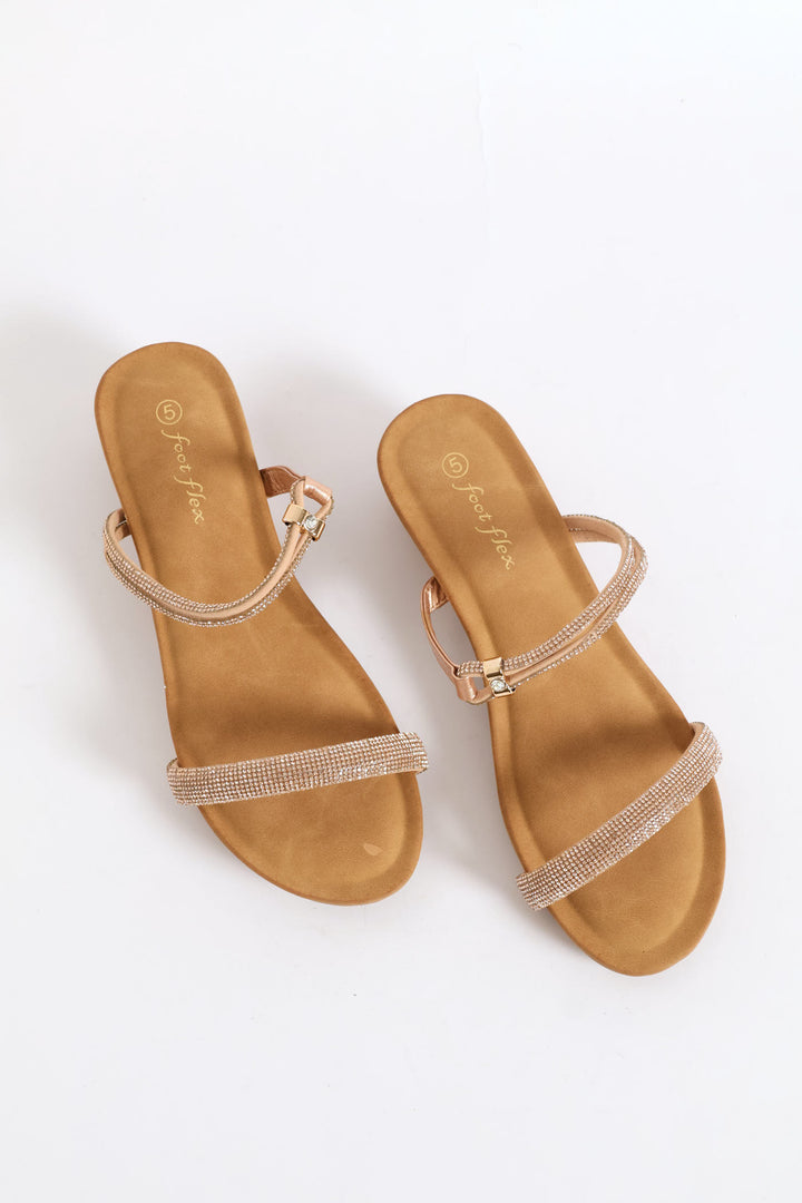 Bling Sandal - Rose Gold