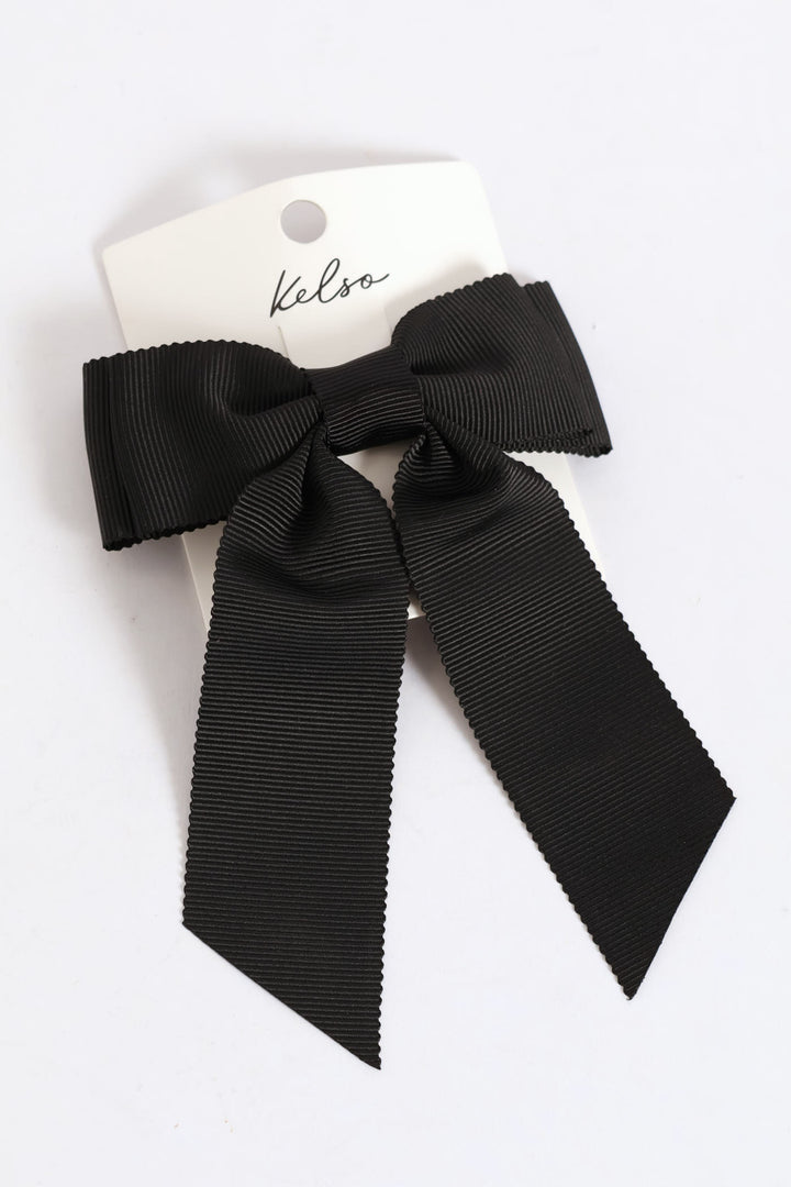 Textured Bow - Black