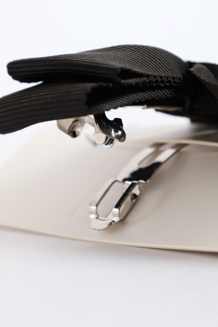 Textured Bow - Black