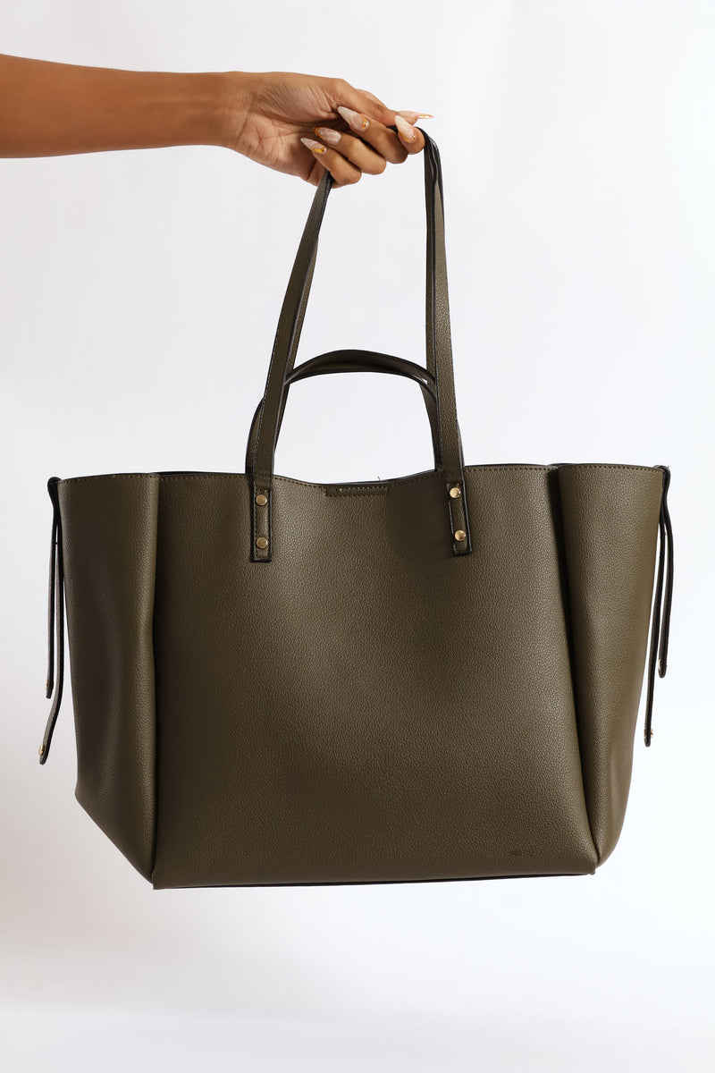 Double Strap Shopper Bag - Fatigue