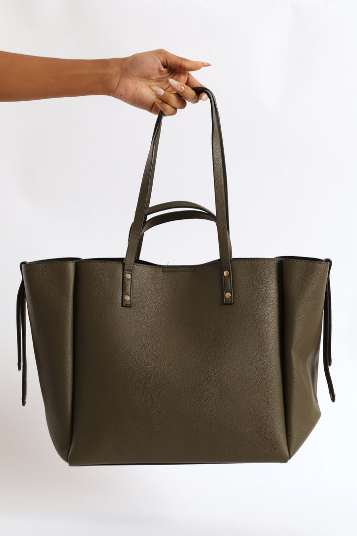 Double Strap Shopper Bag - Fatigue