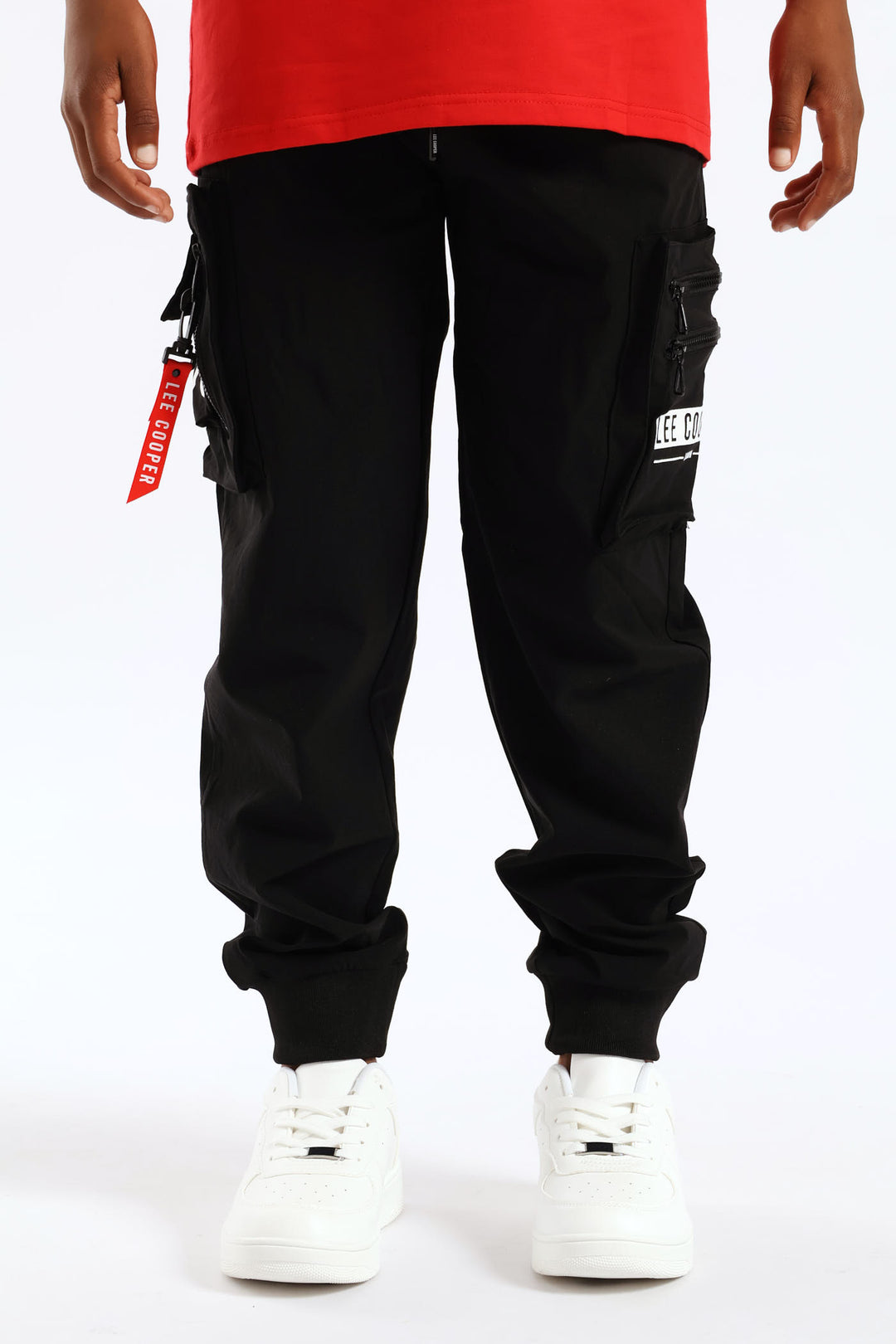 Boys Helios Nylon Cargo Pants - Black