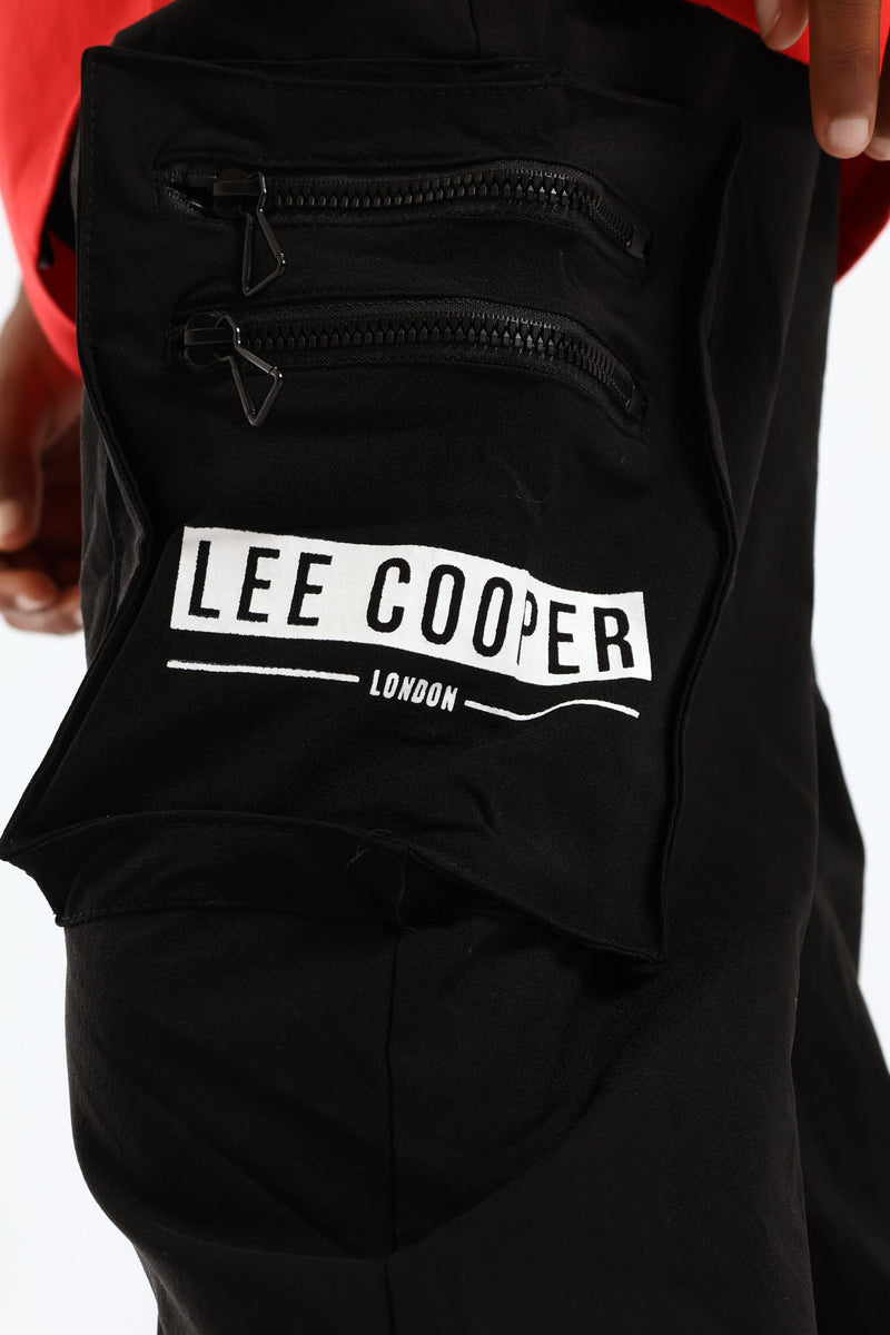 Boys Helios Nylon Cargo Pants - Black