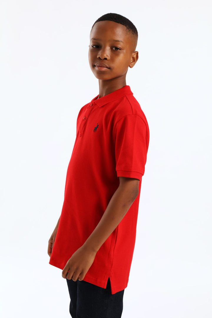 Boys Austin Classic Golfer - Red