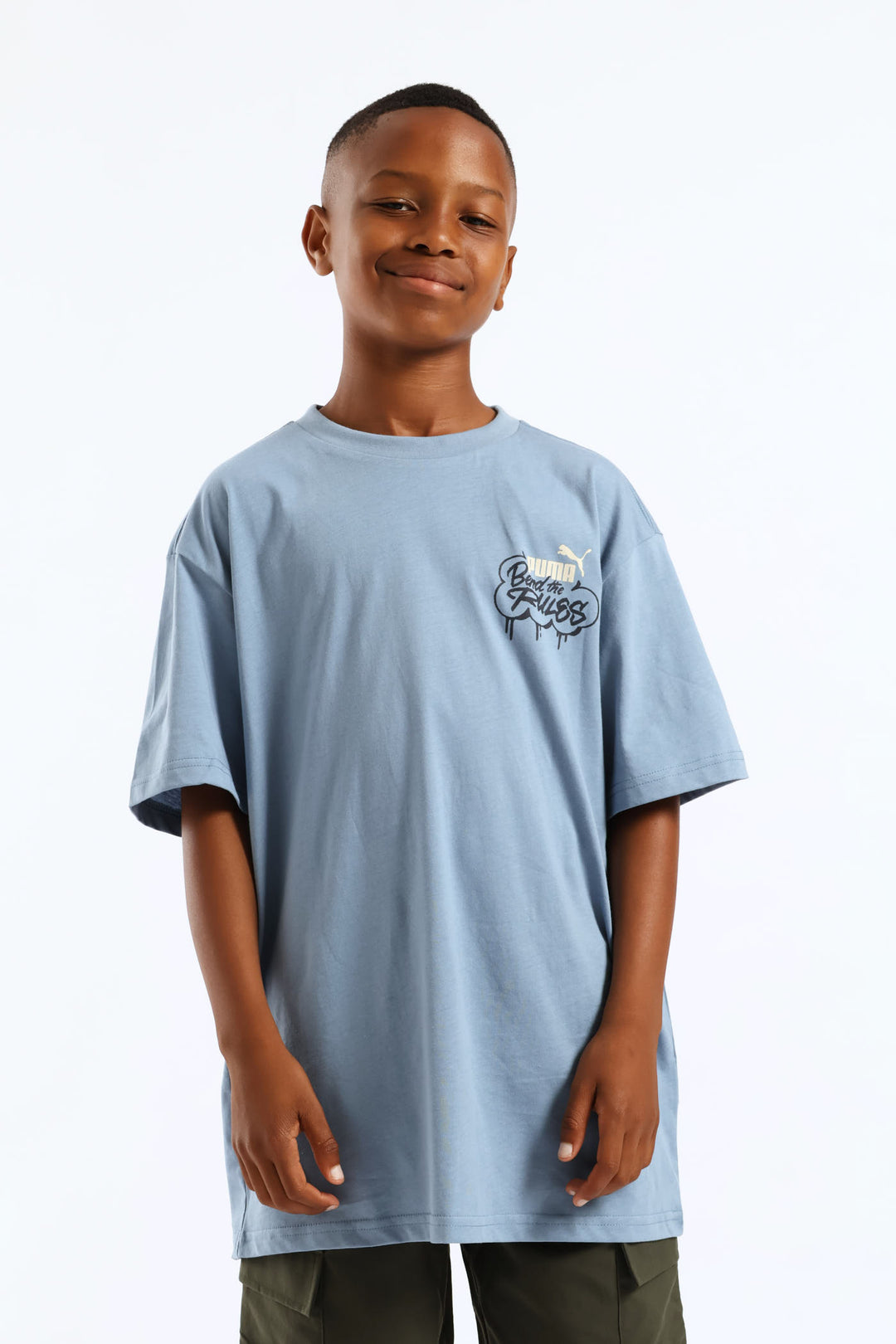 Boys Skate Back Print Tee - Blue