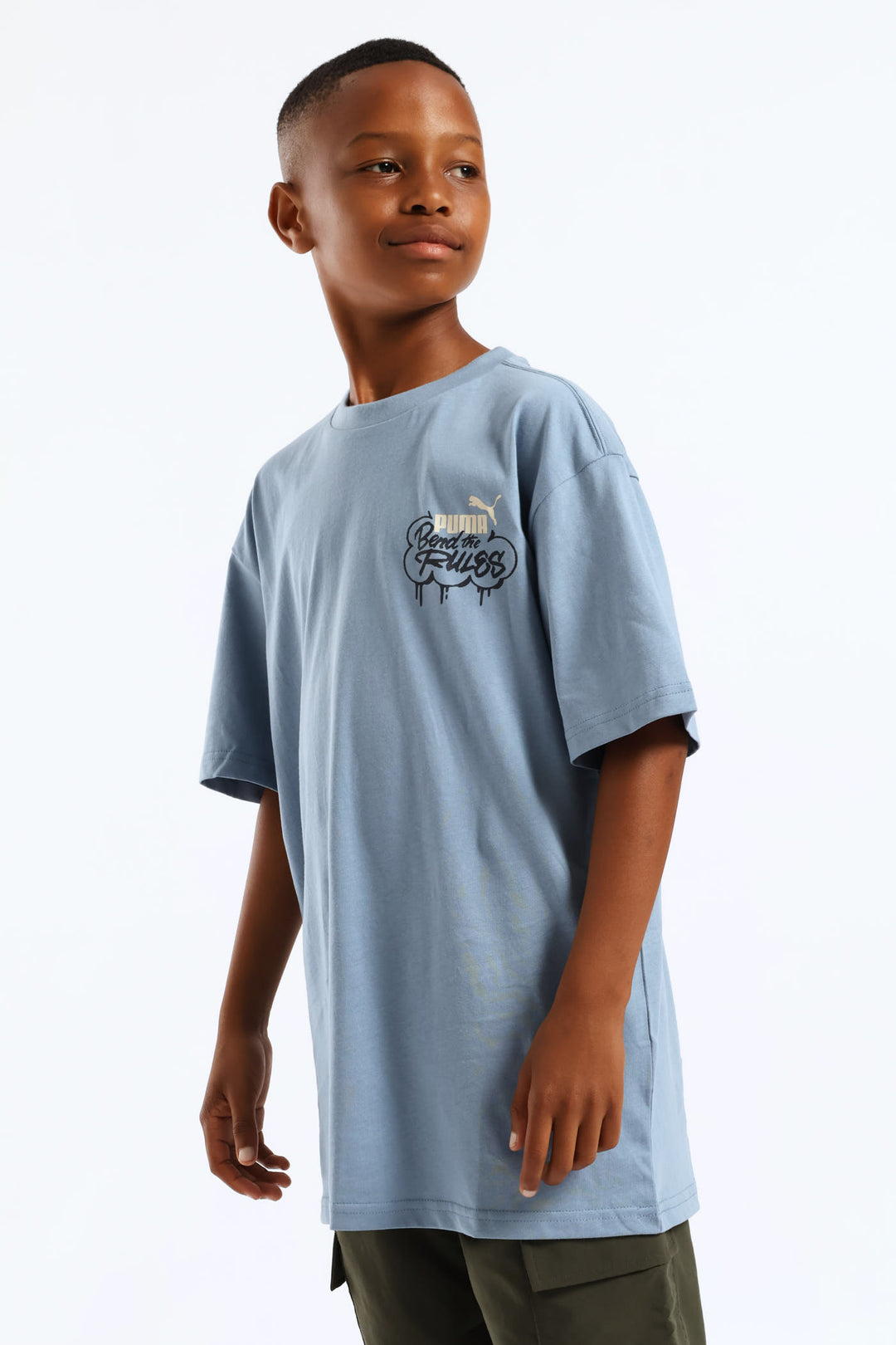 Boys Skate Back Print Tee - Blue
