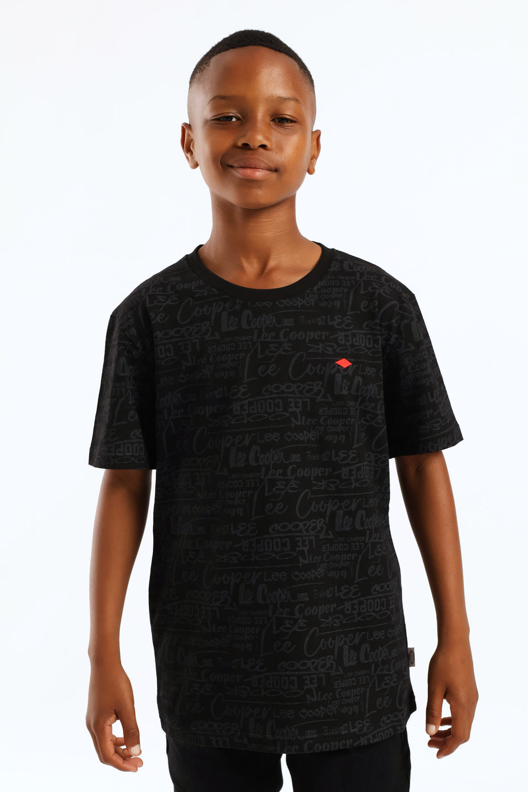 Boys Rashid Print T-Shirt - Black