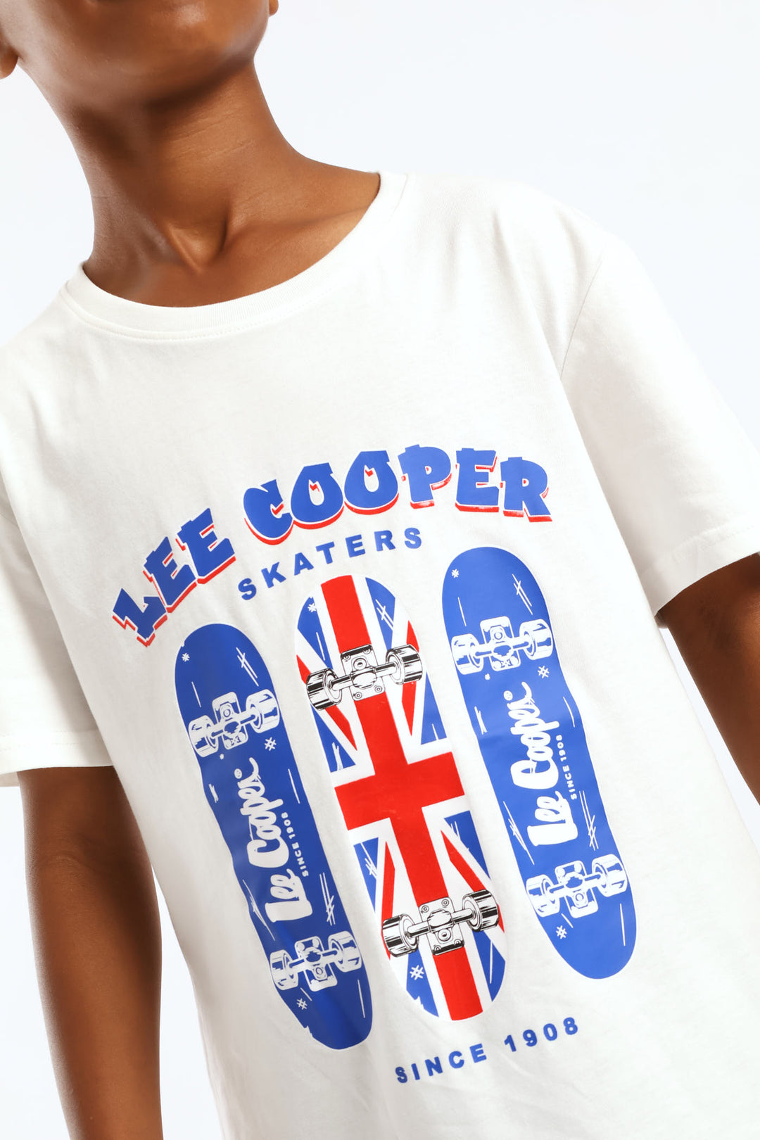 Boys Francis Skater Tee - White