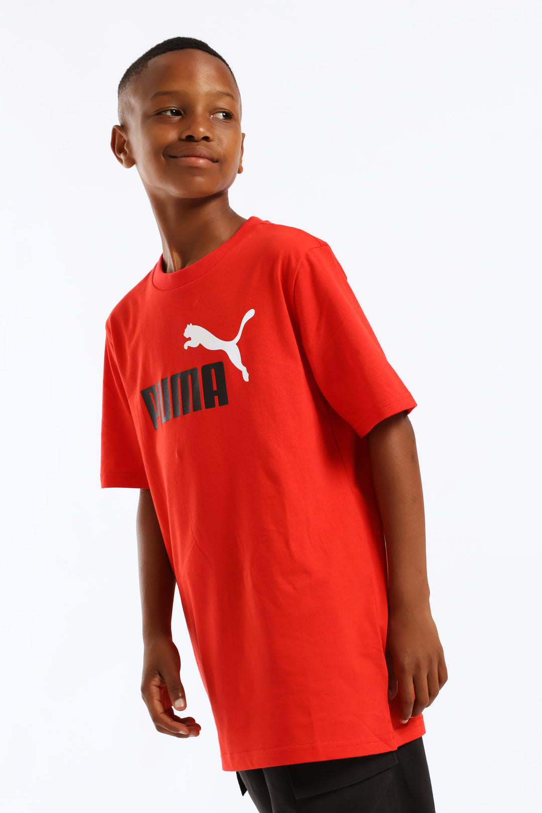 Boys Essential Two Tone No.1 Logo For All Time Tee - Red