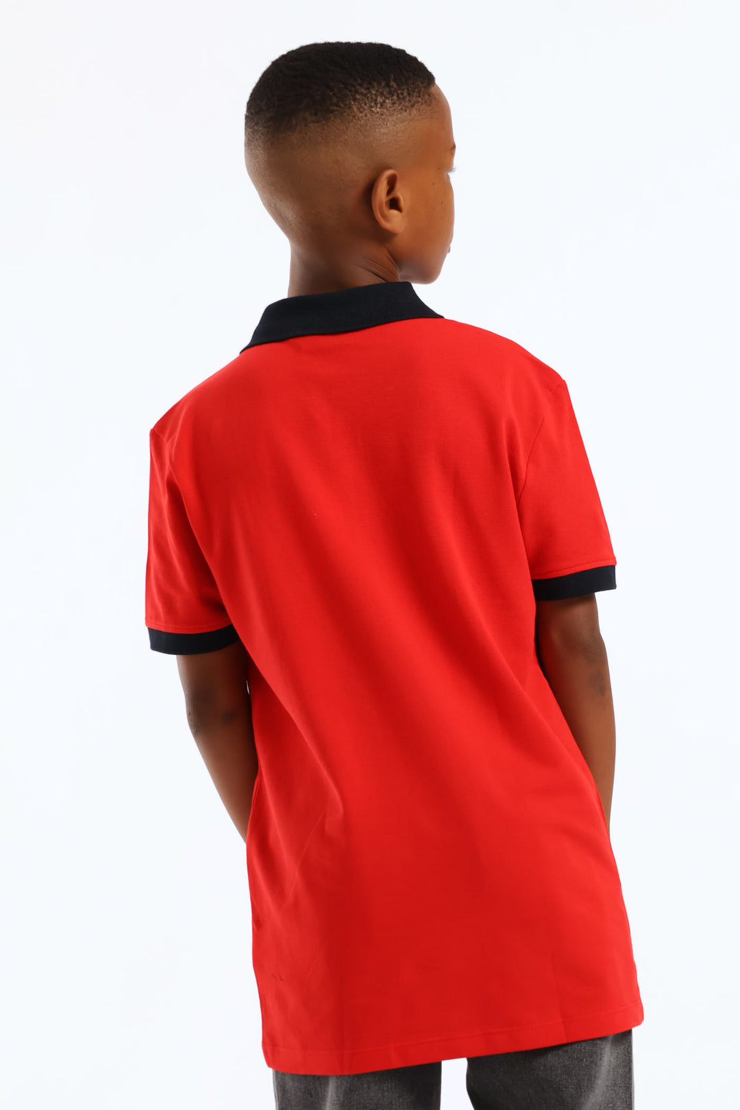 Boys Dawson Quarter Zip Golfer - Red