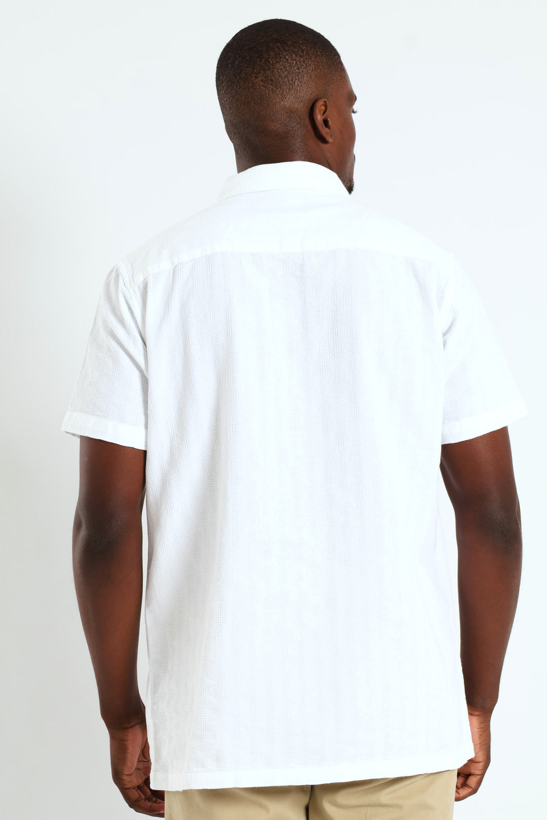 Plain Diamond Shirt - White