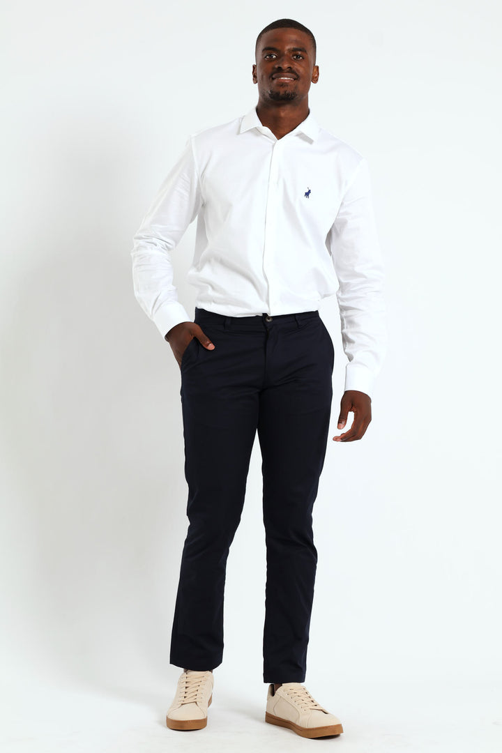 Milan Straight Leg Chino - Navy