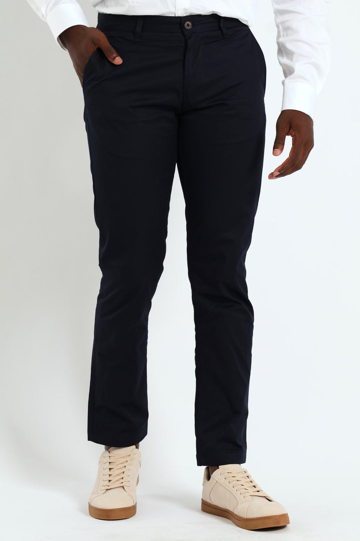 Milan Straight Leg Chino - Navy