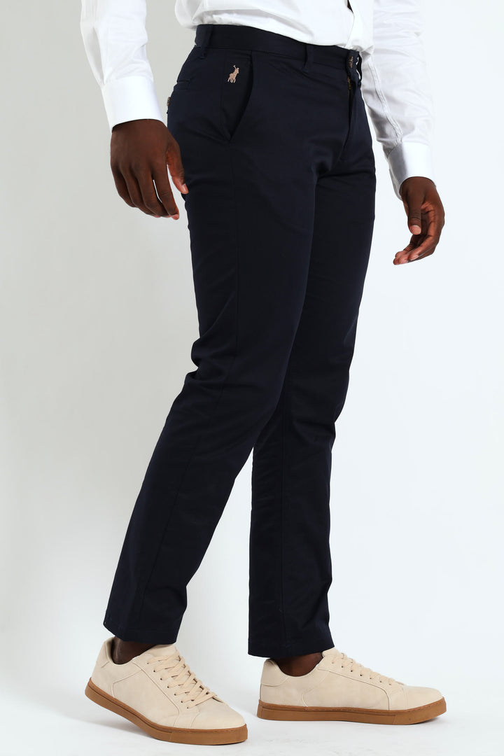 Milan Straight Leg Chino - Navy