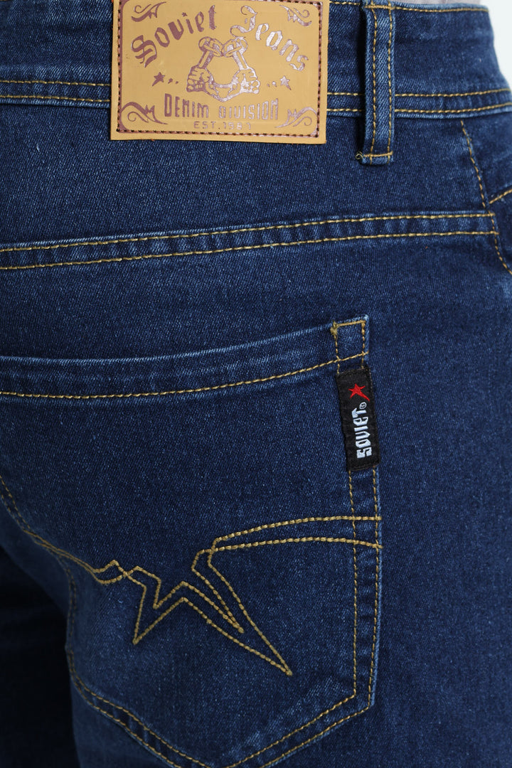 Alcazar Straight Leg Denim Jean - Med Wash