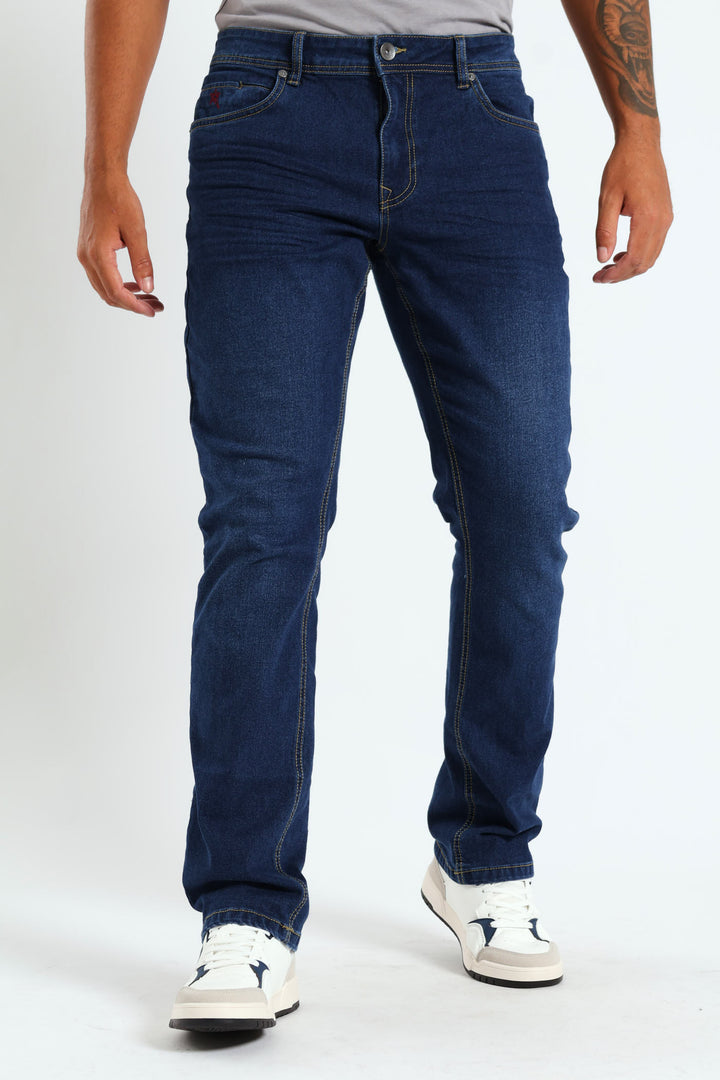 Alcazar Straight Leg Denim Jean - Med Wash