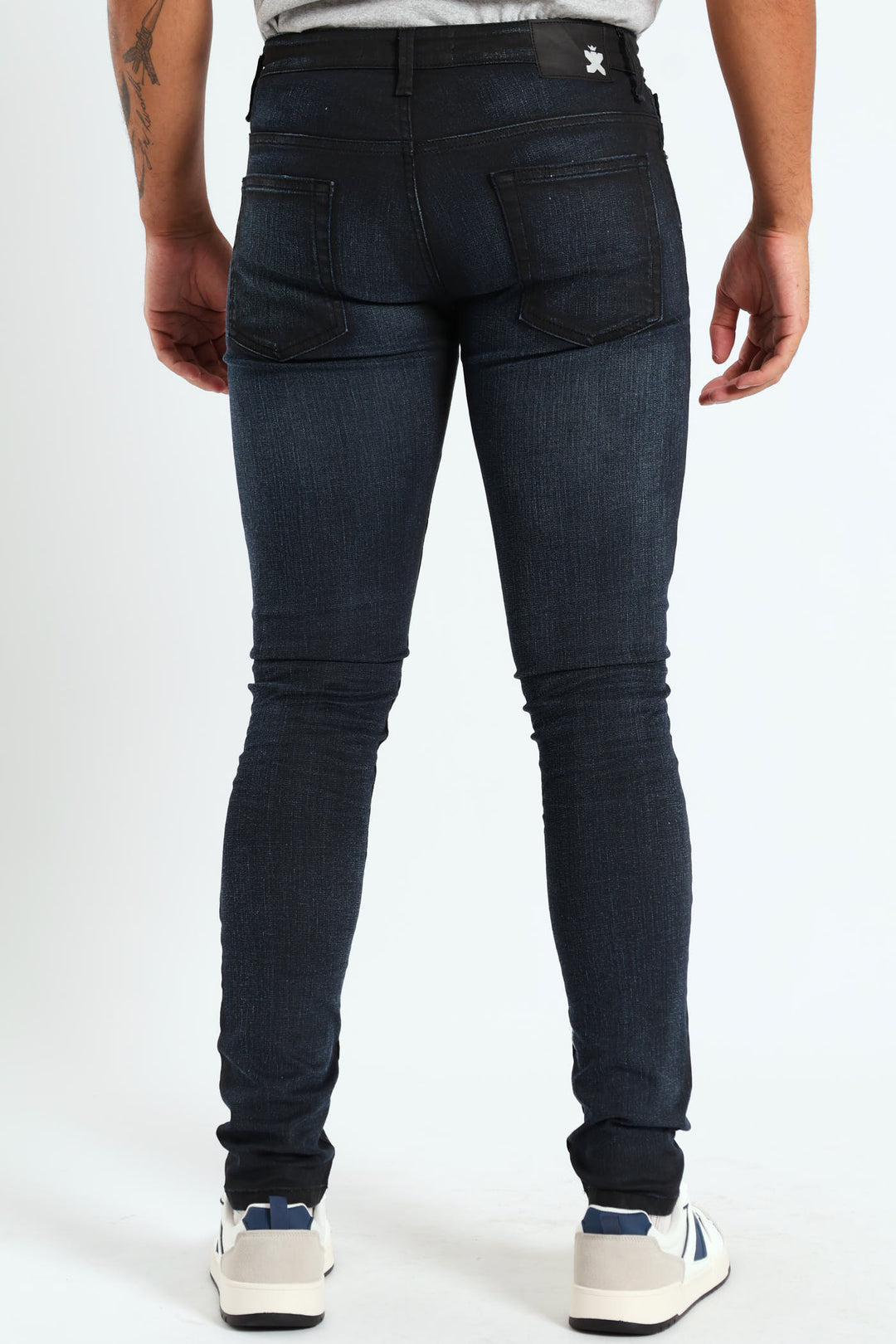 Super Skinny Wax Denim - Blue/Black