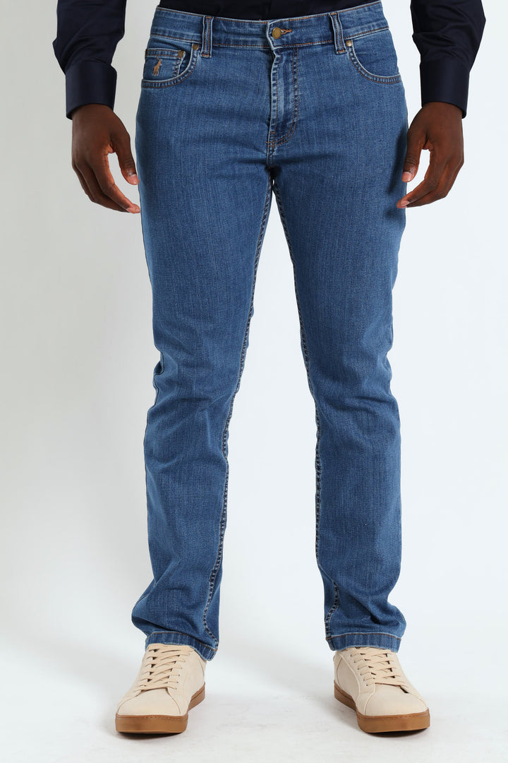 Simon Straight Leg Jean - Stonewash