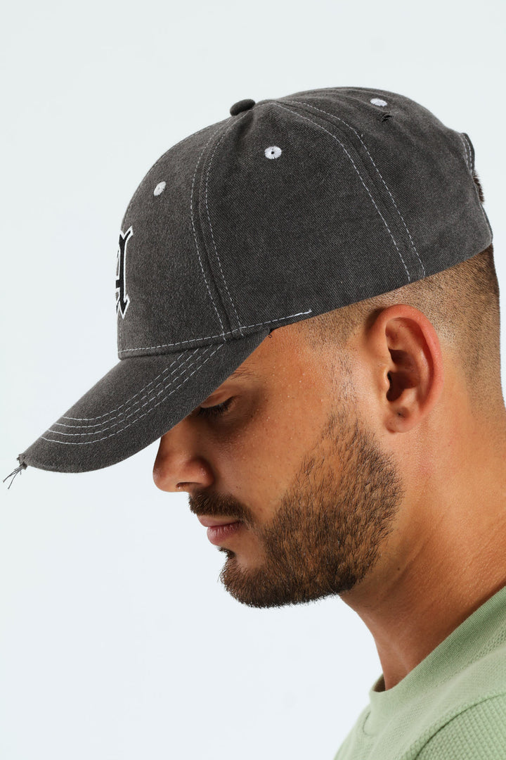 Cotton Washed A Cap - Black