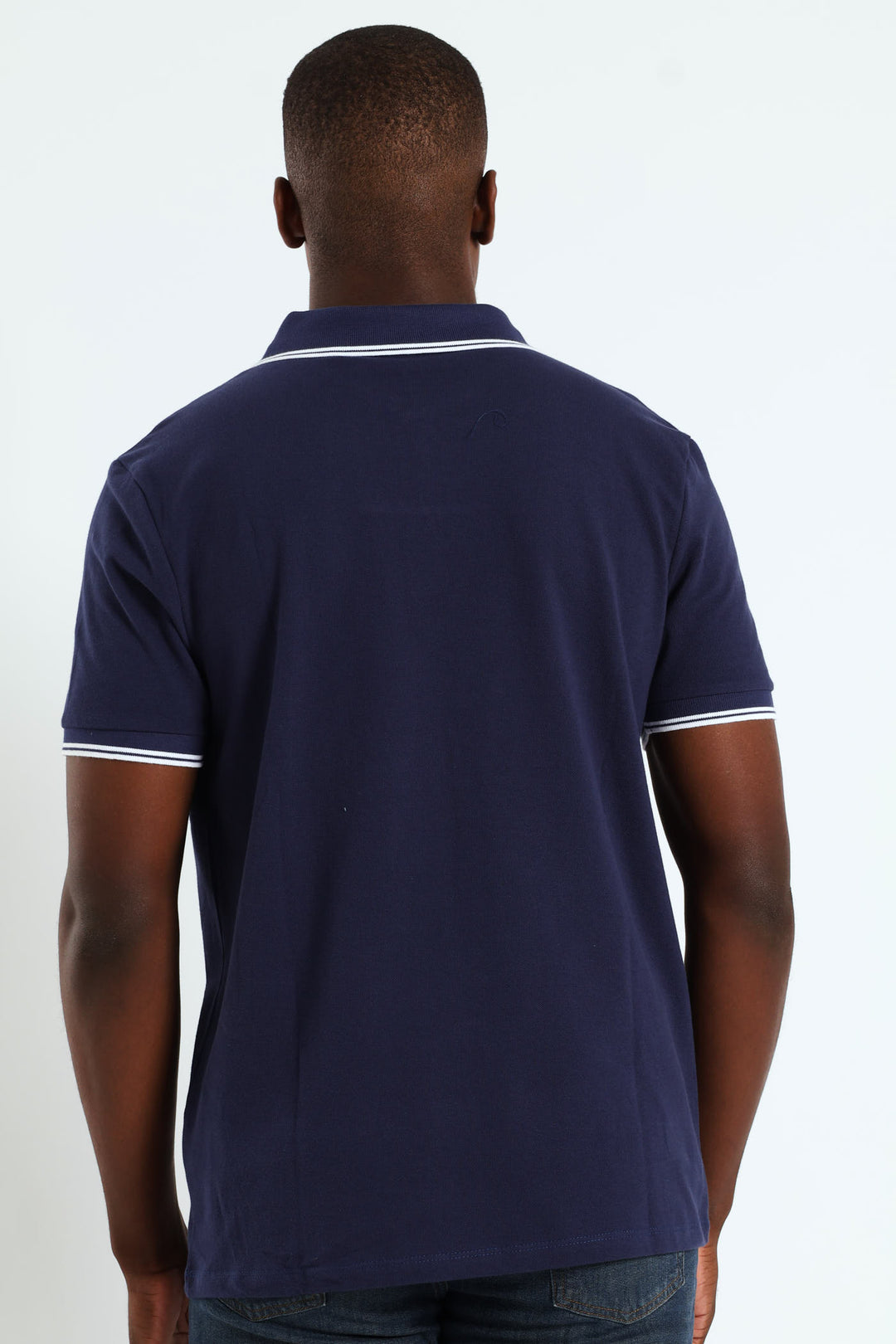 Tipped Polo Golfer - Navy