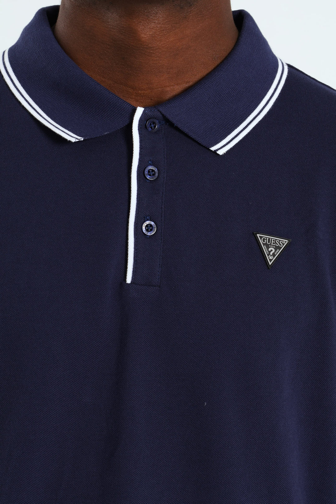 Tipped Polo Golfer - Navy
