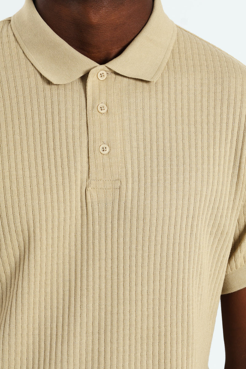 Pave Pointelle Golfer - Stone